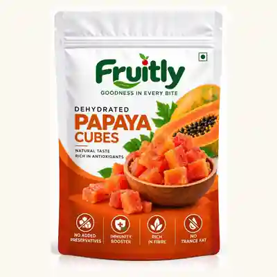 Fruitly dehydrated papaya pouch
